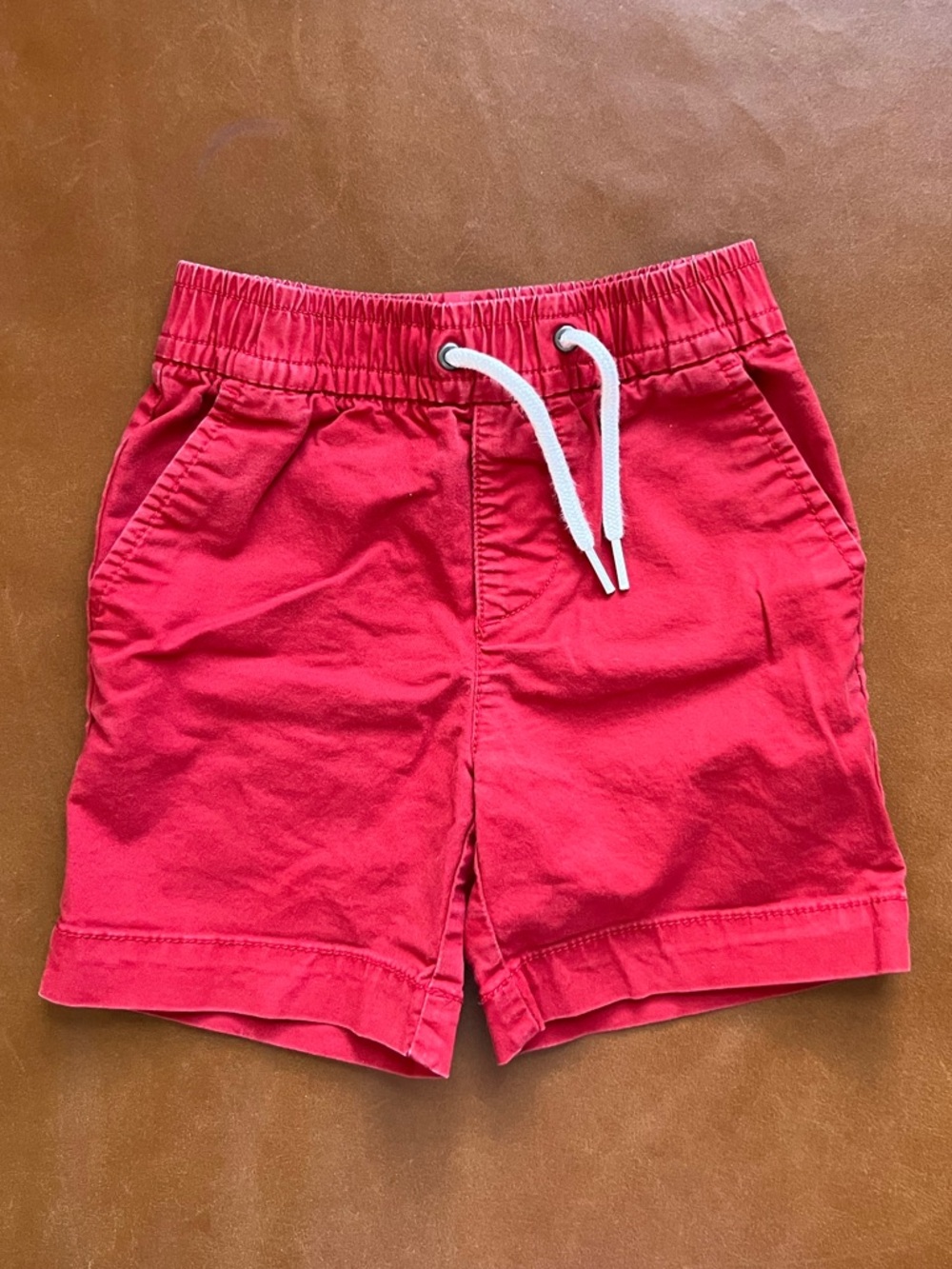 GAP Red Cotton Shorts, 3T